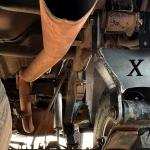Shackles for rear leaf springs