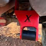 Shackles for rear leaf springs