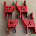 Shackles for rear leaf springs